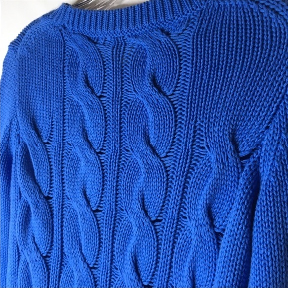 5/$25 J. Crew cable knit chunky sweater XXS Extra Small lilac cozy comfy layer - Picture 7 of 7